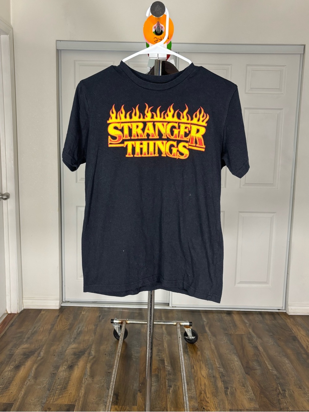 Stranger Things Kids Black Short Sleeve Graphic Tee